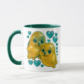 Zwei stilisierte Robben Tasse (Links)