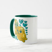 Zwei stilisierte Robben Tasse (Vorderseite Links)