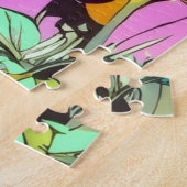 Zwei stilisierte weibliche Gesichter Puzzle (Seite)