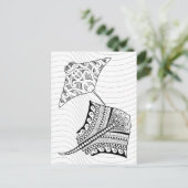 Zwei Stingrochen - Erwachsenenfarben Postkarte (Stehend Vorderseite)