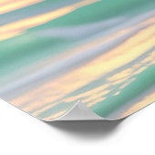 "Zwei Strandstühle am Meer" Poster (Ecke)