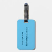 ZWEI STRANDSTÜHLE IN JAMAICA LUGGAGE TAG GEPÄCKANHÄNGER (Rückseite vertikal)