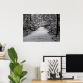 Zwei Straßen dienten in einem Holz Poster (Heimbüro)