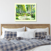 Zwei Straßen dienten in einem Wald, Leinwanddruck (Insitu (Schlafzimmer))