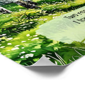Zwei Straßen dienten in einem Wald, Poster (Ecke)