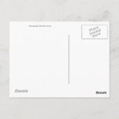 Zwei Straßen dienten in einer Holzwinterkarte Postkarte (Rückseite)