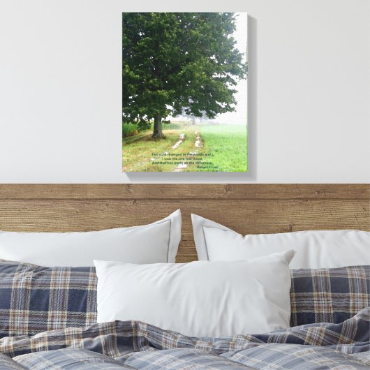 Zwei Straßen divergierte Leinwand (Insitu (Schlafzimmer))