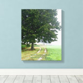 Zwei Straßen divergierte Leinwand (Insitu (Holzboden))