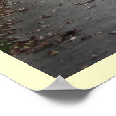 Zwei Straßen unterscheiden sich.... Poster (Ecke)