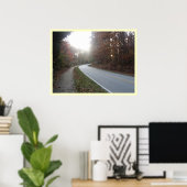 Zwei Straßen unterscheiden sich.... Poster (Heimbüro)