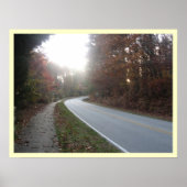 Zwei Straßen unterscheiden sich.... Poster (Vorne)