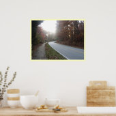 Zwei Straßen unterscheiden sich.... Poster (Küche)