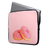 ZWEI STRAWBERRY DOUGHNUTS MIT SPRINKLES LAPTOPSCHUTZHÜLLE (Vorderseite Links)