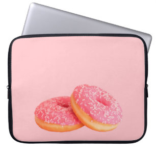 ZWEI STRAWBERRY DOUGHNUTS MIT SPRINKLES LAPTOPSCHUTZHÜLLE