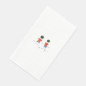 ZWEI STRICHMÄNNCHEN. SERVIETTE (Ecke)