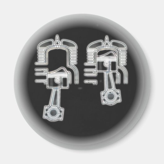 Zwei Stroke-Motor Magnet (Vorne)