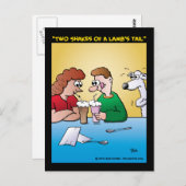 "Zwei Stücke eines Lamm-Schwanzes" Postkarte (Vorne/Hinten)