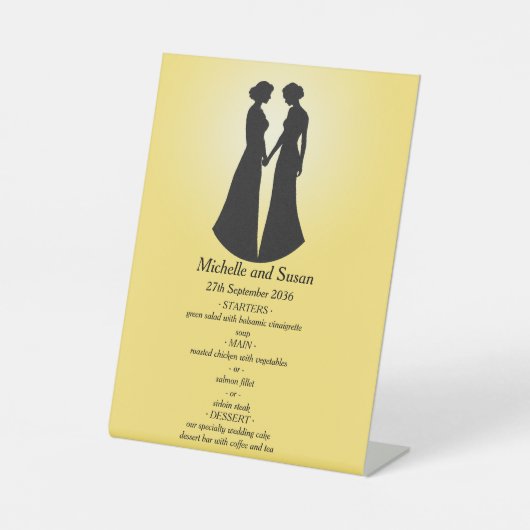 Zwei-Stufen-Menü Sockelschild (Vorderseite)