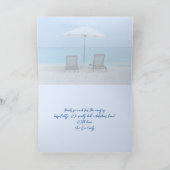 Zwei Stühle Paradies Blank gegliederte Mitteilungs Karte (Innenseite)