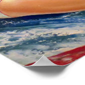 Zwei Surfer Girls von William Fulton Soare Poster (Ecke)