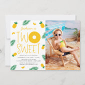 Zwei süße Ananas 2. Geburtstag Party Einladung (Vorderseite)