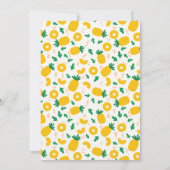 Zwei süße Ananas 2. Geburtstag Party Einladung (Rückseite)