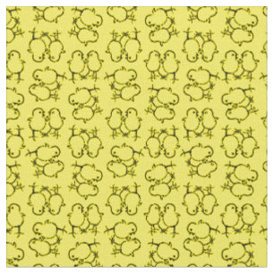 Zwei süße Babyküken CUSTOM BG FARBE Stoff
