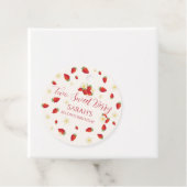 Zwei süße Beeren Erdbeere 2. Geburtstag Geschenkanhänger (Beispiel)
