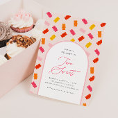 Zwei süße Bonbons Gummy Bären Girls zum zweiten Ge Einladung