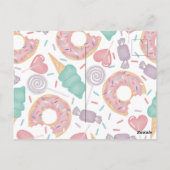 Zwei süße Candy-Einladung Postkarte (Rückseite)