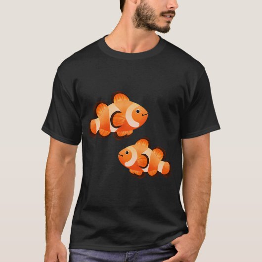 Zwei süße Clownfische T-Shirt (Vorderseite)