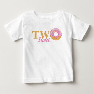 Zwei Süße! Cotton Candy Glazed Donut 2. Geburtstag Baby T-shirt