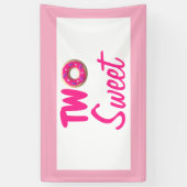 Zwei süße Donut 2. Geburtstag Banner (Vertikal)