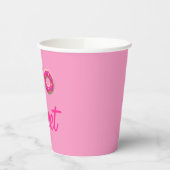 Zwei süße Donut 2. Geburtstag Pappbecher (Links)