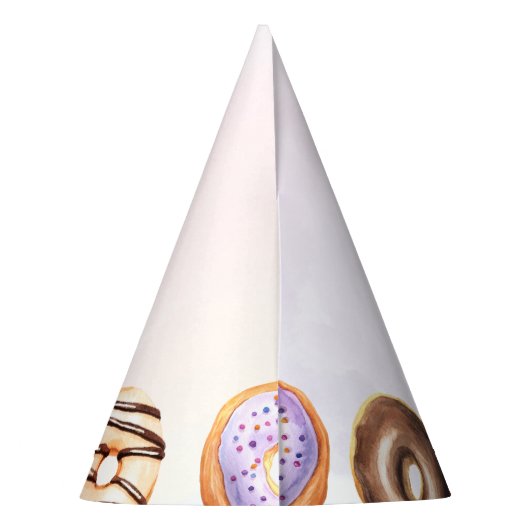 Zwei süße Donut 2. Geburtstag Partyhütchen (Rückseite)