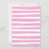 Zwei süße Donut-Wasserfarbenmädchen zum zweiten Ge Einladung (Rückseite)