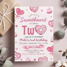 Zwei süße Einladung zum Geburtstag