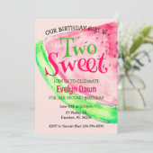 Zwei süße Einladung zum Geburtstag (Stehend Vorderseite)