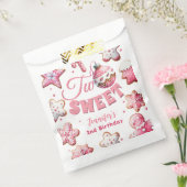 Zwei süße Girl Pink Cookie Weihnachten 2. Geburtst Geschenktütchen (Versiegelt)