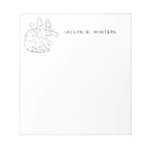 Zwei süße Kätzchen, die Personalisiertes Notepad k Notizblock (Vorderseite)