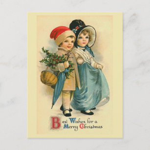 Vintage Weihnachtsbilder Postkarten Zazzle De