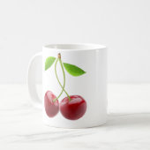 Zwei süße Kirschen Kaffeetasse (Vorderseite Links)
