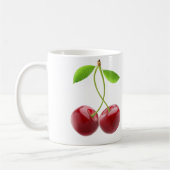 Zwei süße Kirschen Kaffeetasse (Links)