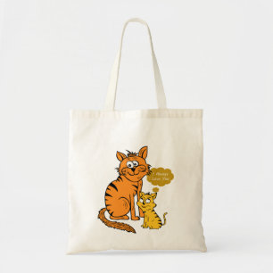 zwei süße, liebevolle Tiger Ich liebe dich immer Tragetasche