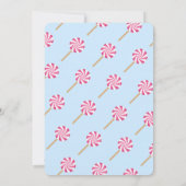 Zwei süße Lollipop Niedliche Kinder zum zweiten Ge Einladung (Rückseite)