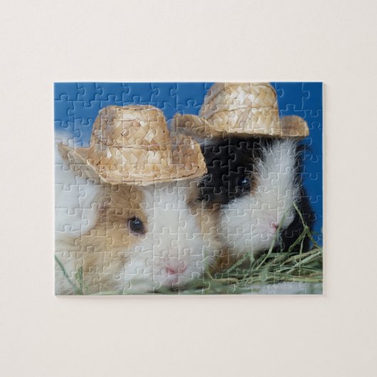 Zwei süße Meerschweinchen-Puzzle Puzzle (Horizontal)