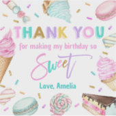 Zwei süße Nachspeise 2. Geburtstag Gefallen Sticke Aufkleber (Vorderseite)