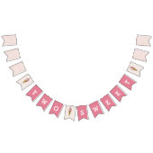 Zwei süße rosa Eiscreme-Banner Wimpelkette (Alle)