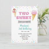 Zwei süße Speisen Einladung (Stehend Vorderseite)