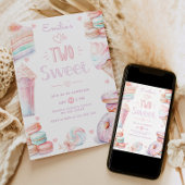 Zwei süße Süßspeisen in Pastell, süße Leckereien 2 Einladung